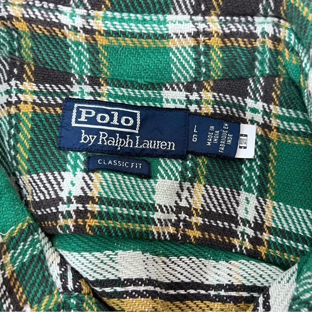 Polo Classic Fit Plaid Flannel Workshirt